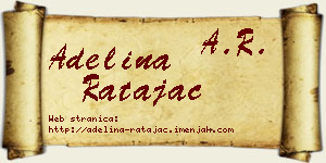 Adelina Ratajac vizit kartica